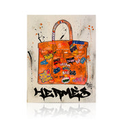 Chic Collezione FRAMED & READY TO HANG HER - Orange Bag