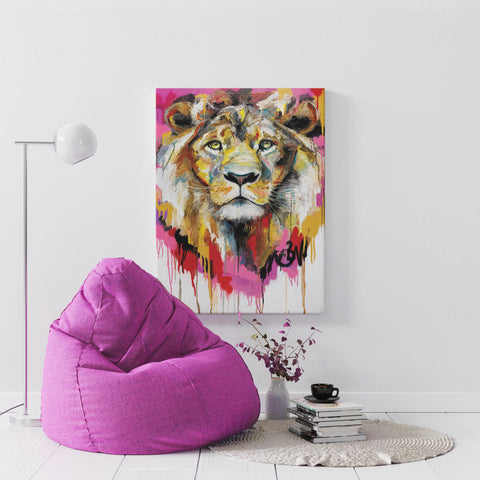 Chic Collezione FRAMED & READY TO HANG The Lion's Majesty