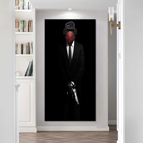 Chic Collezione FRAMED & READY TO HANG Men In Black