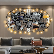 Chic Collezione Wall Clocks World Map Wall Clock ( 3.3 Ft x 1.6 ft )